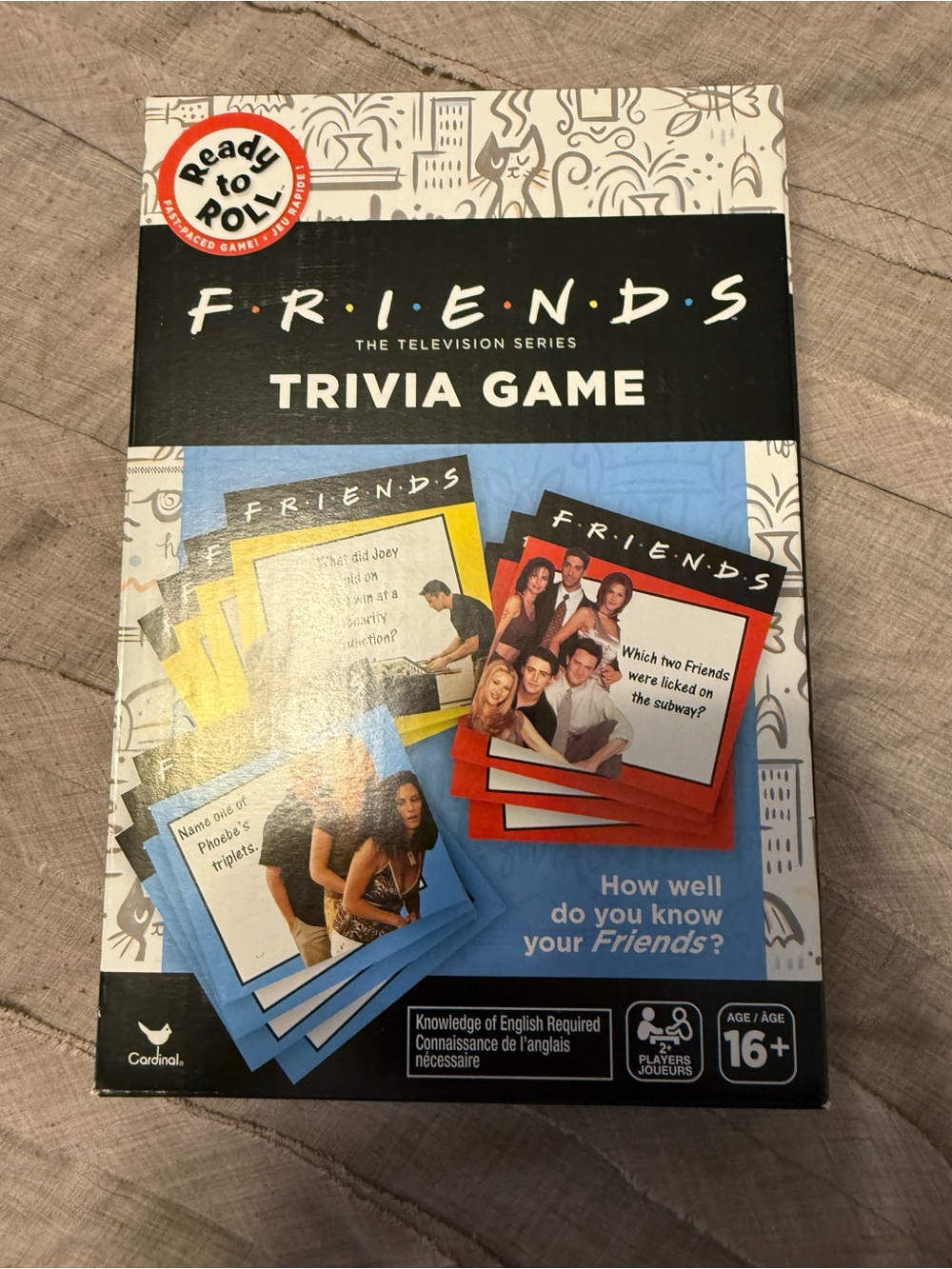 FRIENDS Trivia Game - Black, Blue, Red